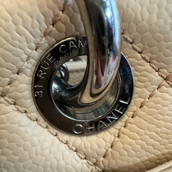 Price is FIRM*Chanel beige caviar GST - Picture 3 of 16